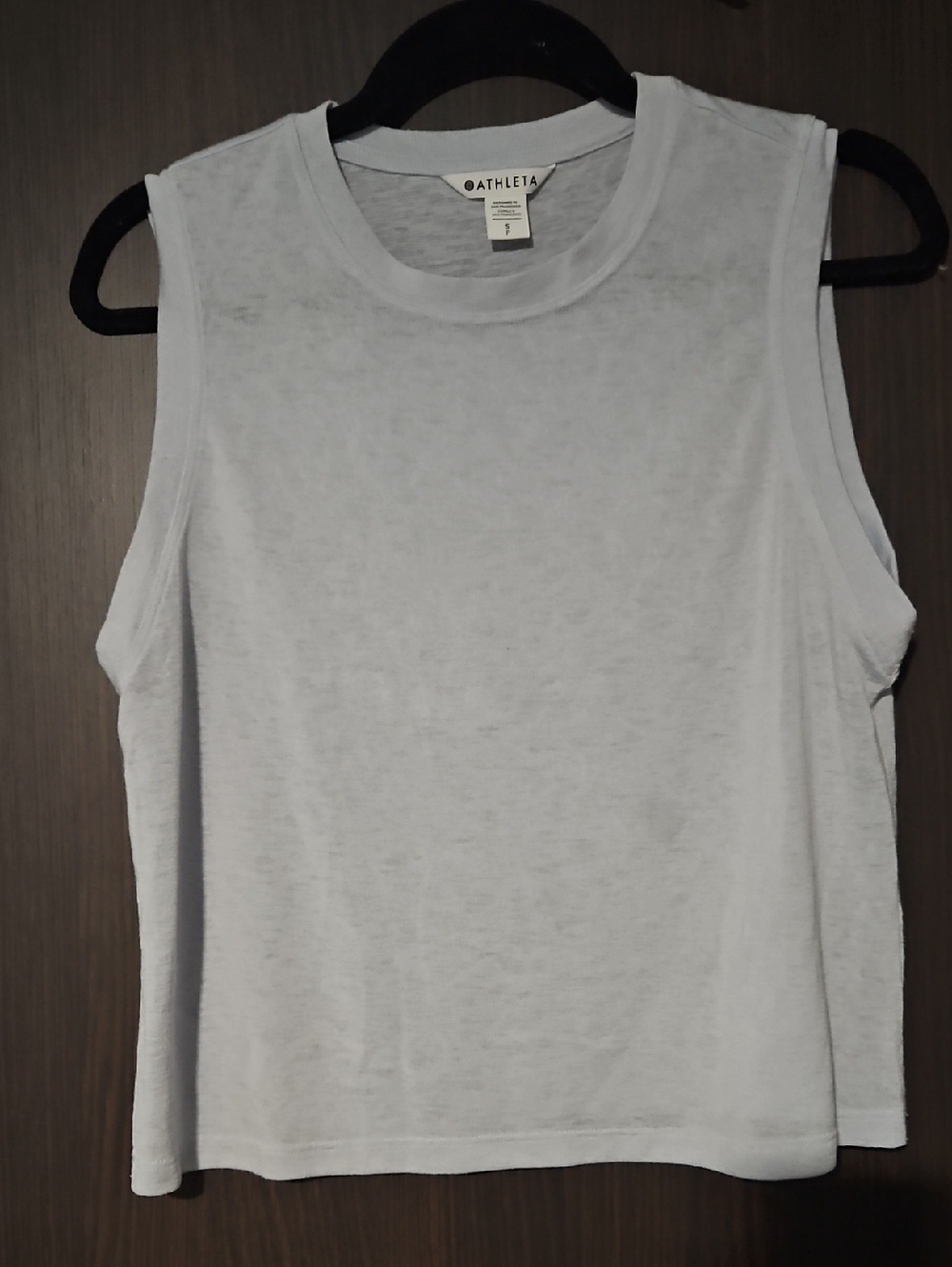 Athleta Light Gray Sleeveless Boxy Tank